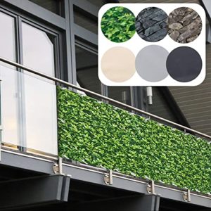 GTVERNH Recinzione Copertura,frangivista Giardino,Telo Oscurante Giardino Copri,ringhiera Balcone,hdpe Densità 165 G/㎡,per Balcone Giardino Terrazza,con Corde E Fascetta-Verde scuro-90x200cm 